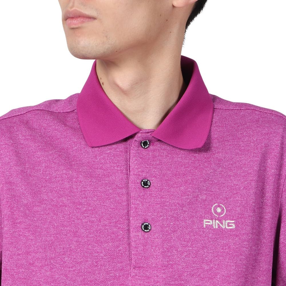 ○★新品未使用　PING（ピン）　ギンガムチェック　ポロシャツ　S　ピンク 新品未使用 PING（ピン） ギンガムチェック ポロシャツ S ピンク